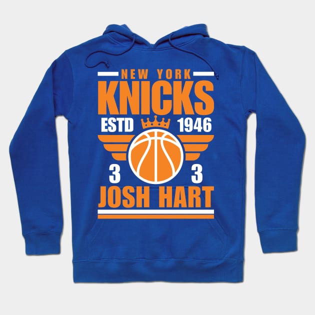 New York Knicks Josh Hart 3 Basketball Retro Hoodie by ArsenBills